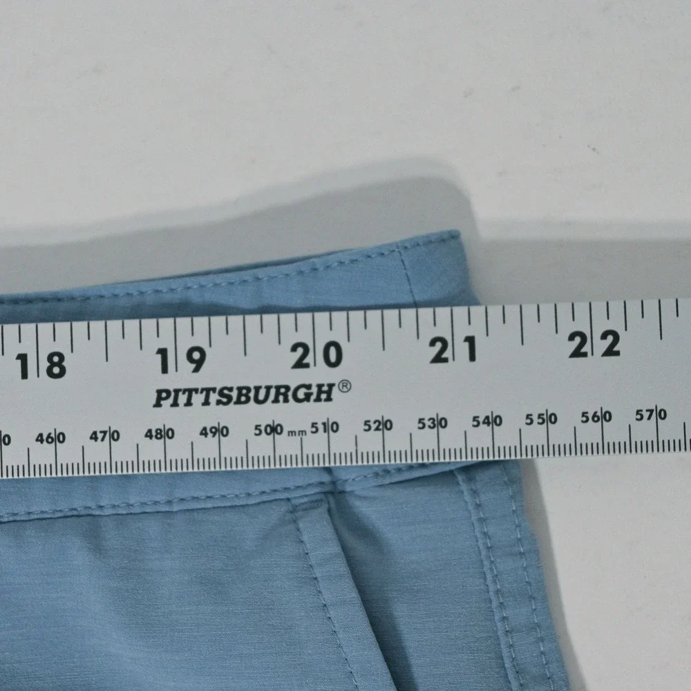 Faherty All Day Shorts Mens 40 Blue Hybrid Performance Chino Outdoor Casual